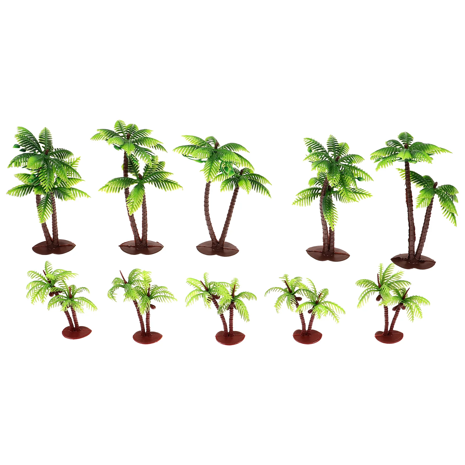 

10pcs Miniature Tree Model DIY Landscape Tree Model Train Scenery Decor Small Plant Model
