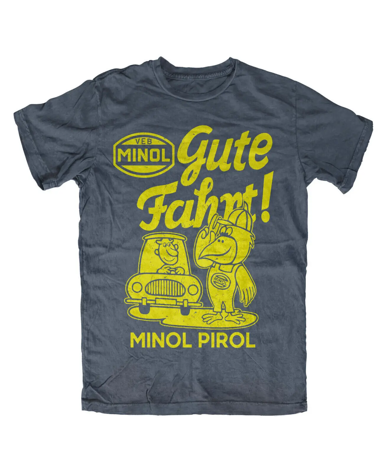 New Listingminol Pirol T-Shirt Gdr Retro Cult Ifa Veb Trabant Simson Wartburg Legend