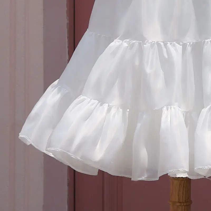 Petticoat Skirt Petticoat Underskirt Wedding Underskirt Flower Girl Underskirt Wedding Petticoat Vintage Underskirt Short Organza for Women Dresses