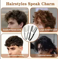 Pince à cheveux antidérapante, outil de coiffure en caoutchouc souple, pince de positionnement pour hommes et femmes, pour coiffure DIY et barbier 3