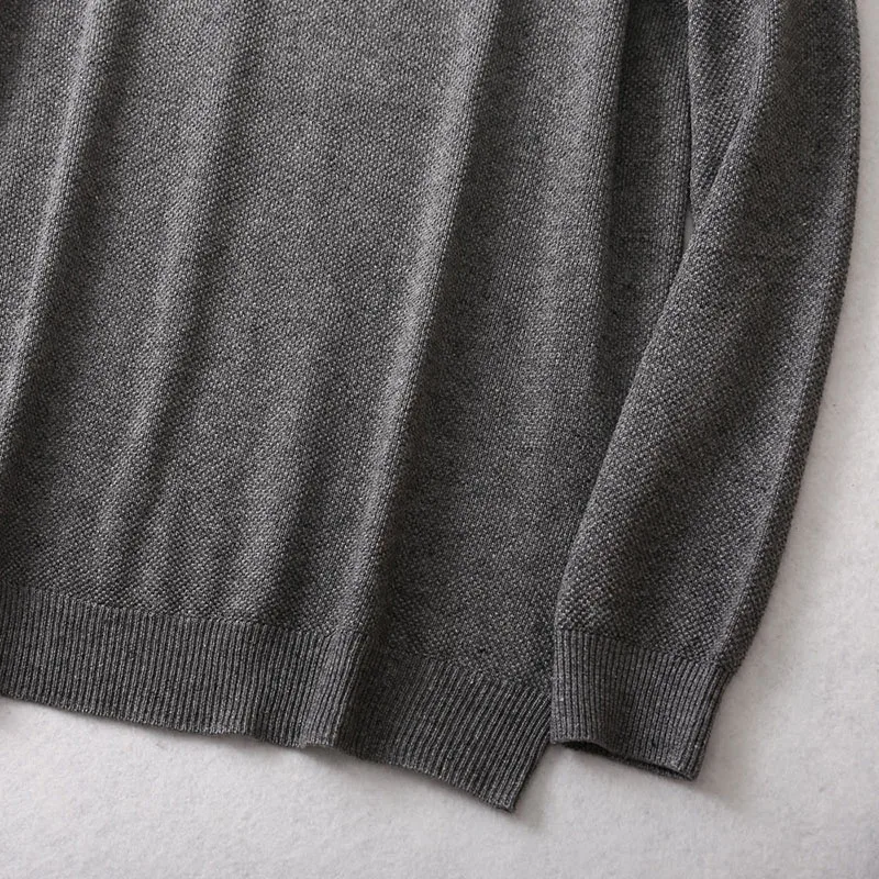 Men Sweater 85% Mulberry Silk 15% Cashmere Solid Colors Crew Neck everyday Long Sleeve Pullover Warm Top Shirt L XL XXL LY047 3