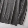 Men Sweater 85% Mulberry Silk 15% Cashmere Solid Colors Crew Neck everyday Long Sleeve Pullover Warm Top Shirt L XL XXL LY047 3