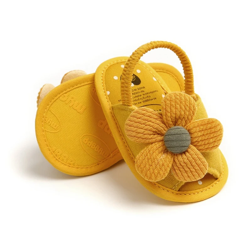 Summer Lovely Baby Girls Shoes Newborn Infant Party Princess Walking Shoes Toddler Floral Beach Footwear 0-18Months