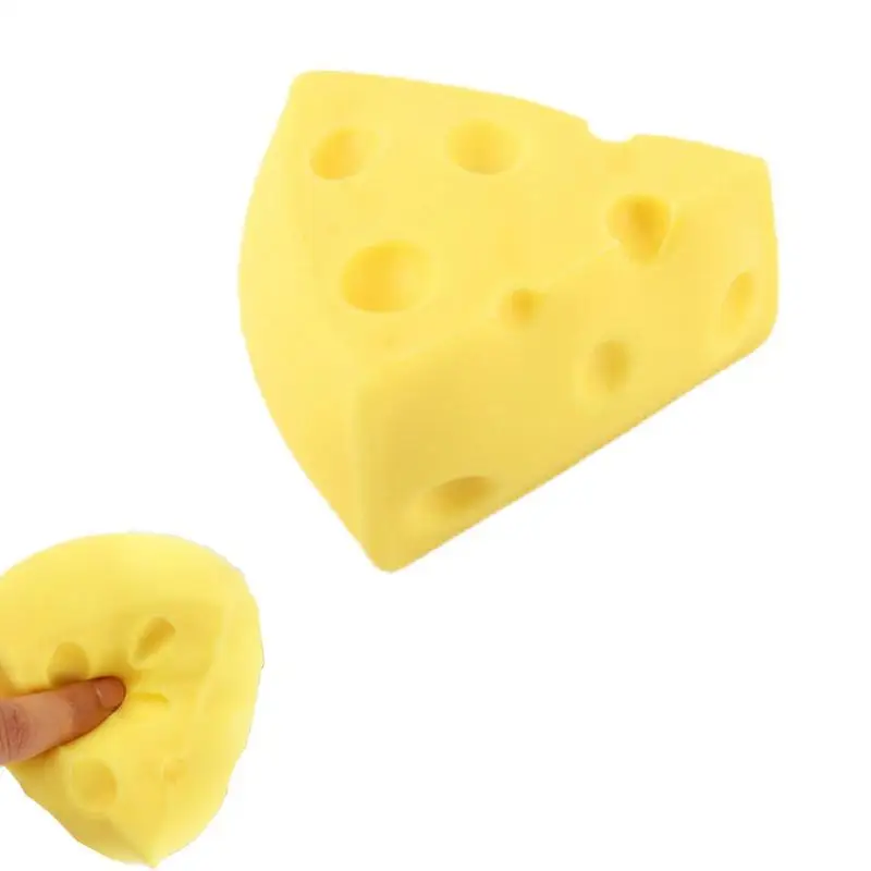 

Игрушки-сжималки с сыром, портативная сенсорная игрушка для сыра, игрушка для снятия стресса, развивающая имитация еды, игрушки, подарок для детей и взрослых