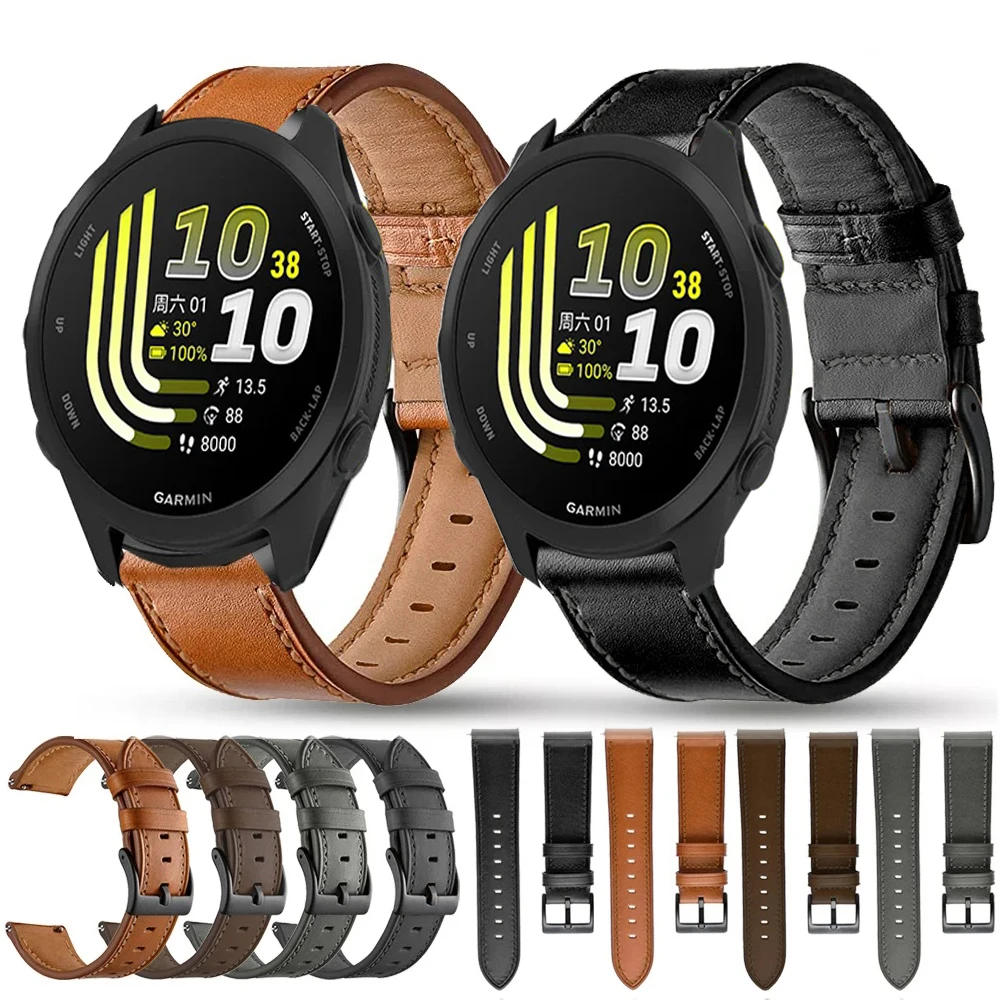 Elegant Leather Quick Release Strap - Premium Wristband Accessory, 22mm/20mm Adjustable Bracelet