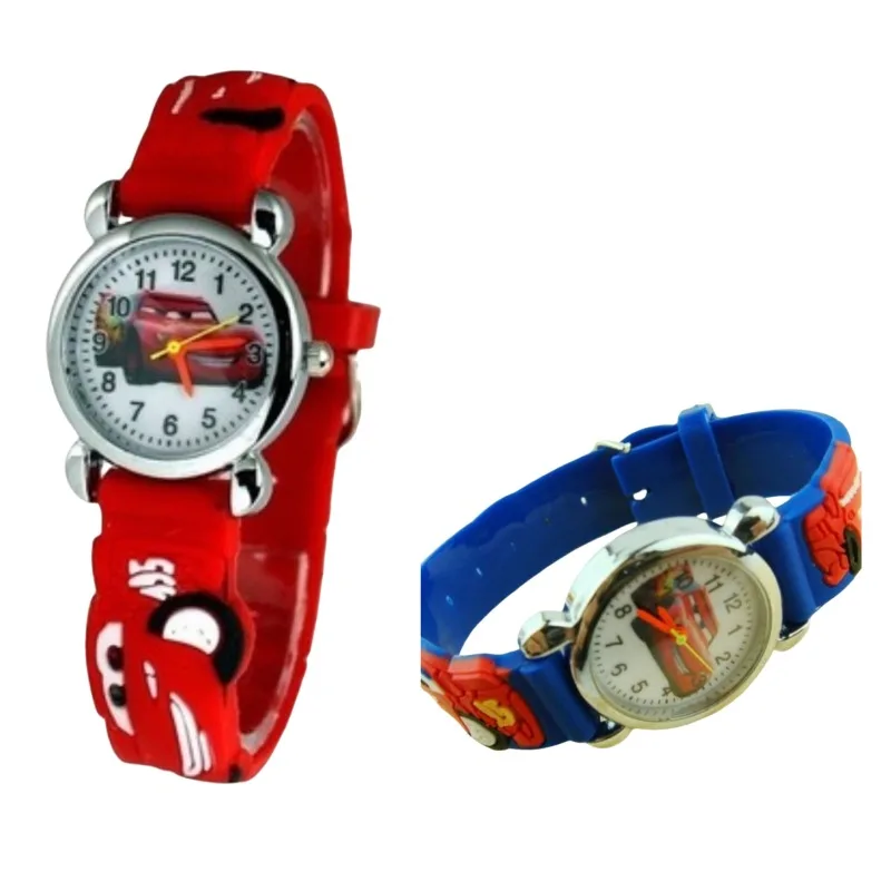 Cars Lightning McQueen animation peripheral cartoon cute boy and girl pointer electronic watch Children's Day gift