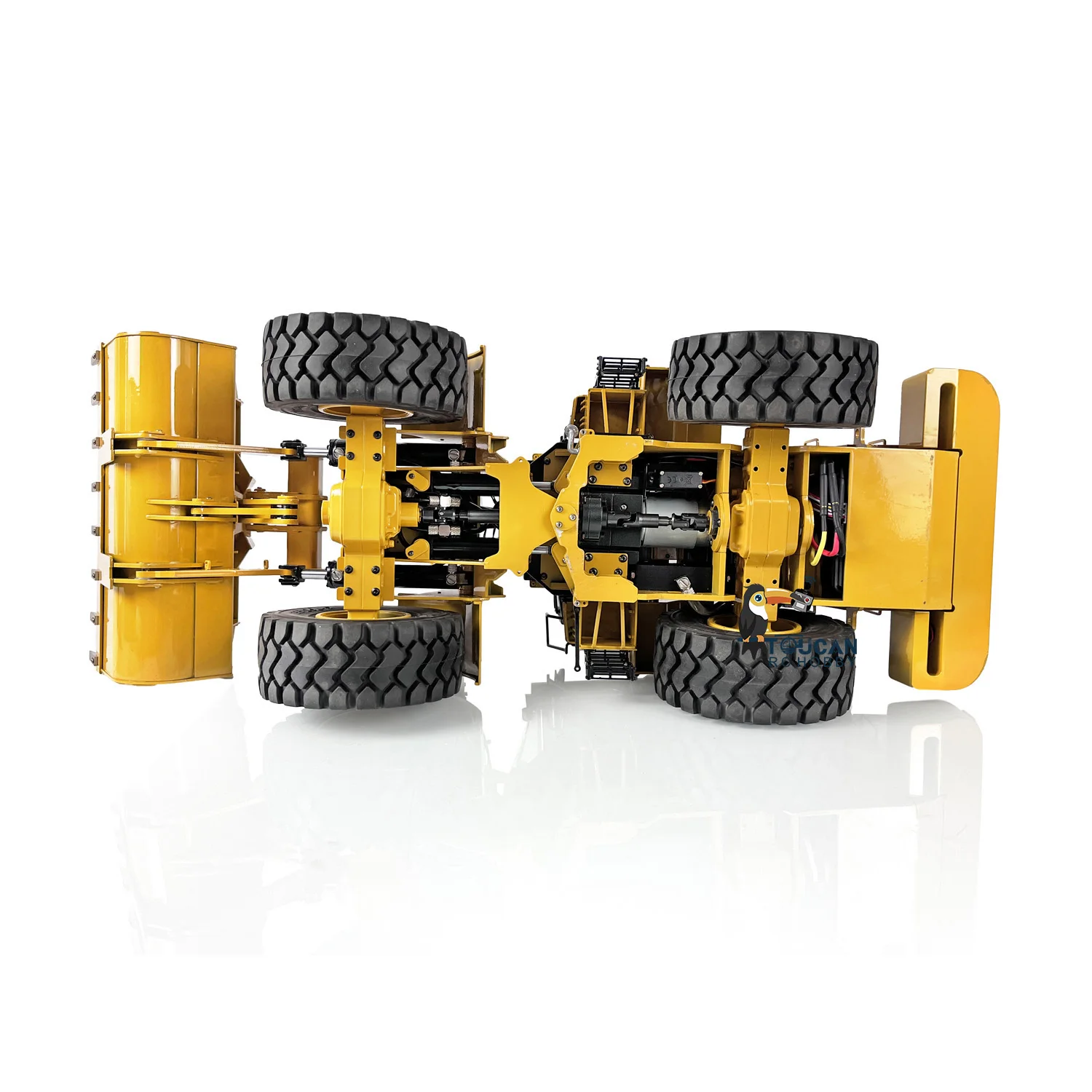 DIM 950 Metal 1/12 Hydraulic RC Loader Car Truck Assembled Painted Model ESC Motor Servo Battery Charger Remote Control 6