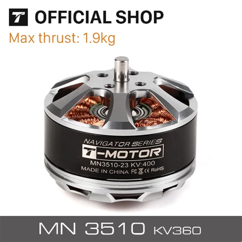 

T-Motor MN3510 KV360 KV630 KV700 Outrunner Brushless Motor 6-12S 12-24S Navigator Series For Multirotor RC D-rones