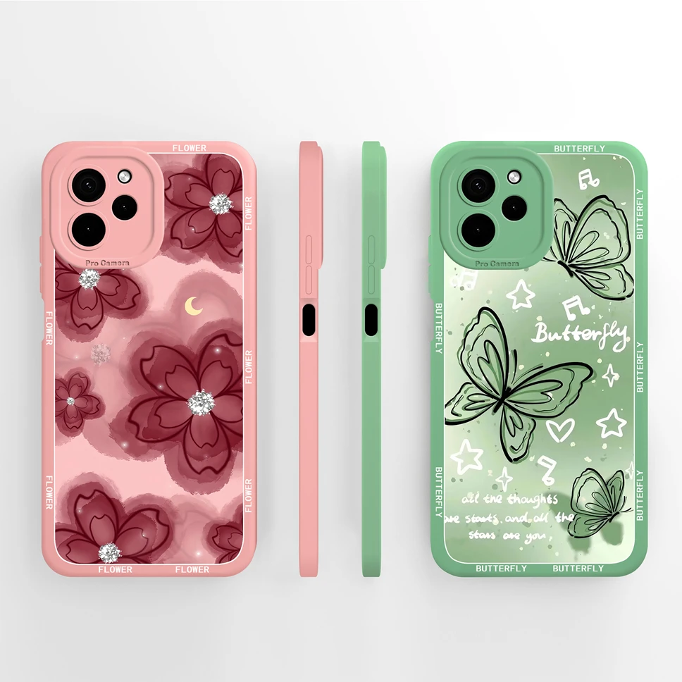Pretty Flowers Phone Case with Camera Protection - Lightweight Bumper Cover