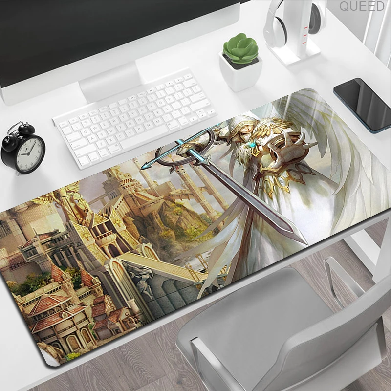 Desk Pad Mouse Kawaii Xxl Mousepad Speed Heroes of Might and Magic 3 Map Pads Anime Computer Tables Moused Long Playmat Mats Mat