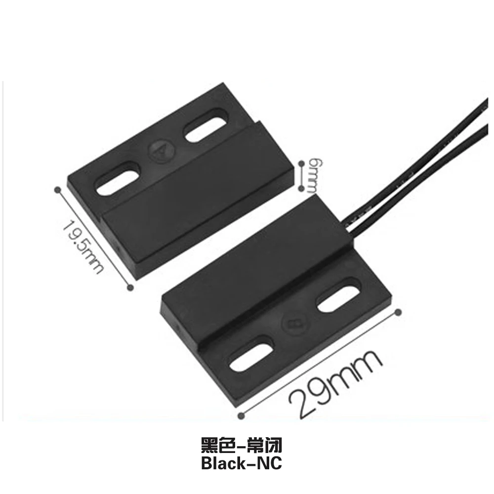 20 Pz/Borsa Wire Magnetic Door Open Detector Window Dry Contact Sensor Nc/No Opzionale Multi Color Surface Mount Finecorsa