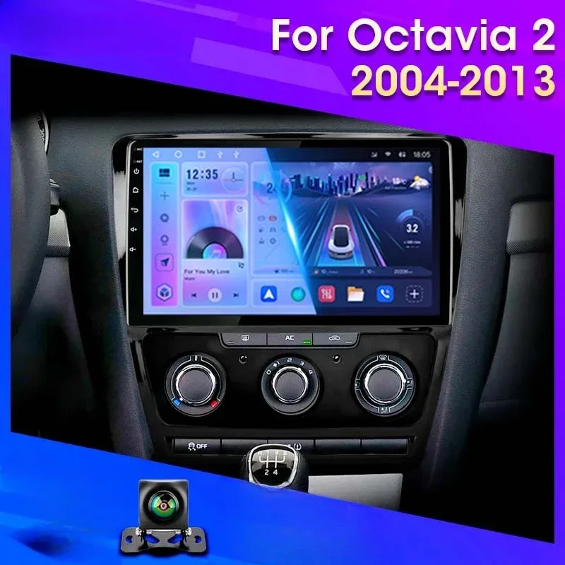 

Автомагнитола на Android 12 для Skoda Octavia 2 A5 2004-2013, мультимедийный видеоплеер с навигацией, 2Din стерео, Carplay, аудио, головное устройство