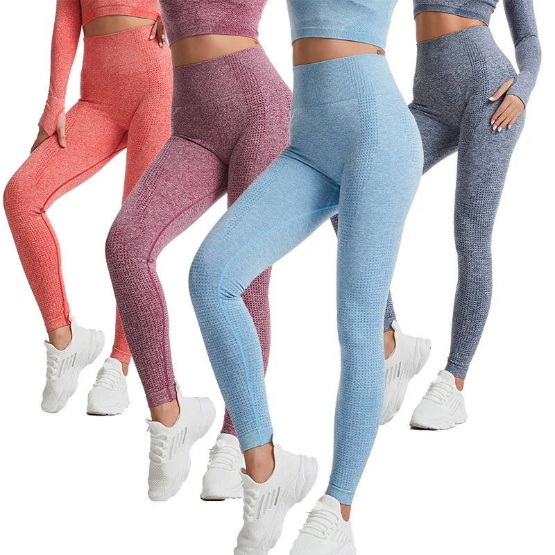 2023 New Vital Seamless Leggings Vita Alta Donna Fitness Yoga Pantaloni Sexy Push Up Palestra Sport Leggings Slim Stretch Running Collant