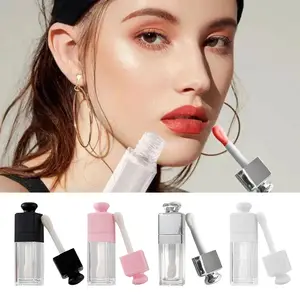 10ML Lip Glaze Empty Tube Makeup Tool Packing Container Lip Glaze Tube Refillable Travel Supplies Eyelash Tube Women Lady Girl