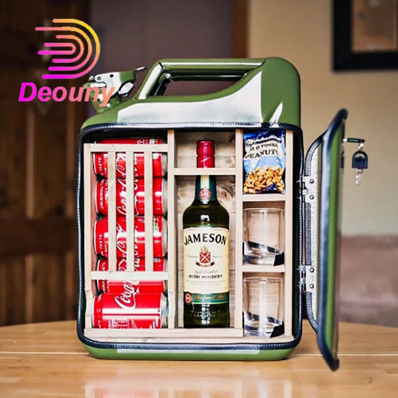 Deouny My Cave My Rules Set Di Barattoli Regalo Di Natale Decorazione Natalizia Jerry Can Mini Bar American Benzina Barrel Wine Box