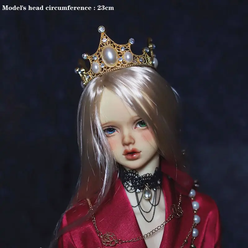 

BJD Crown Hairpin Retro Headwear OOAK For 1/6 1/4 17" 1/3 24" Tall SD MSD DK DZ AOD DD Doll