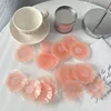 Get 6 silicone nipple covers for women that are reusable. These breast lingerie bra stickers are invisible and provide a lift-up effect. Use the adhesive pads to cover your breast nipples and enjoy the comfort.