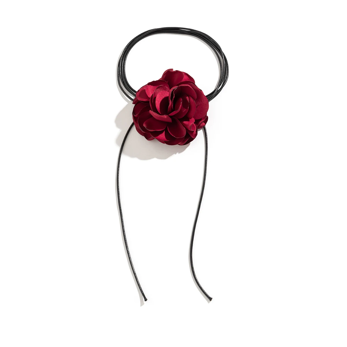 Collier Fleur Rose, Élégant Choker Fleur Collier Fleur Collier