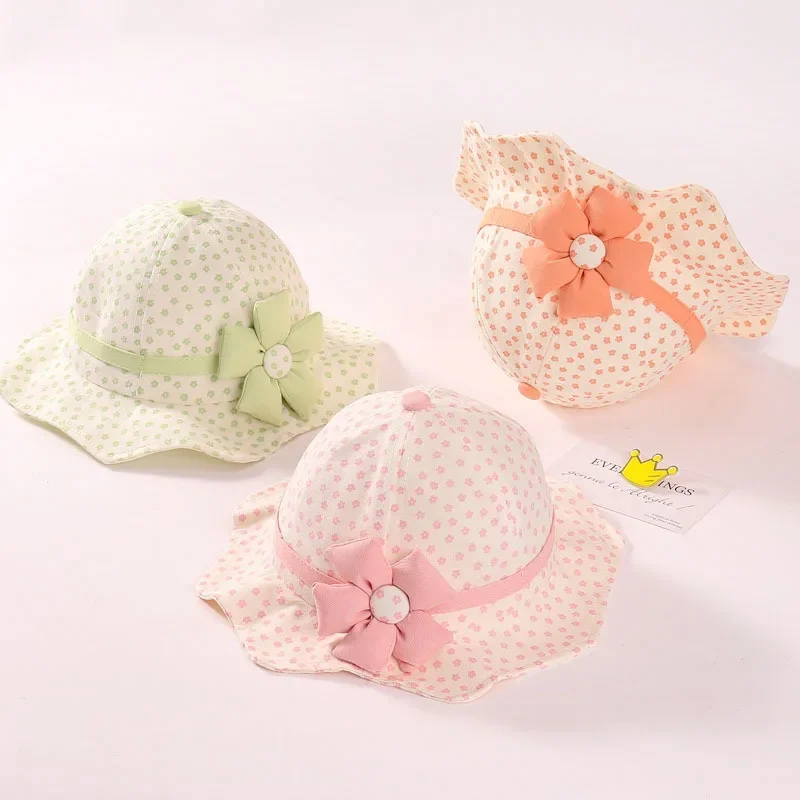 

New Summer Breathable Baby Sun Hat Cute Flower Baby Girl Beach Hat Outdoor Kids Children Bucket Cap Hollow Infant Baby Caps