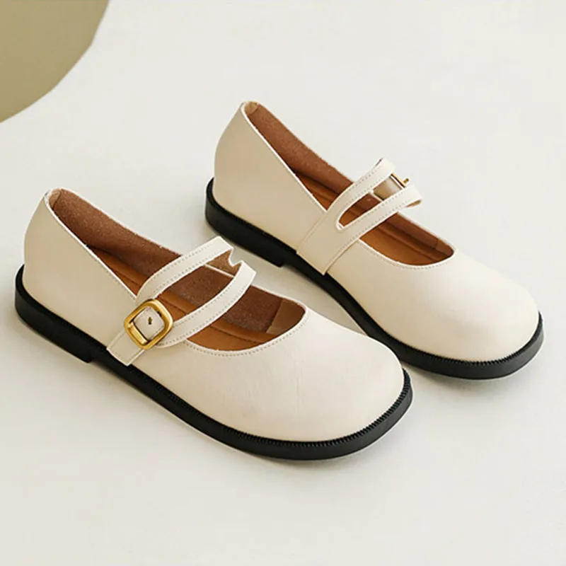 Spring Summer Shoes Women Flats Brand Ladies Mary Janes Shoes Fashion Woman Boat Shoes Plus Size 42 A4716 2