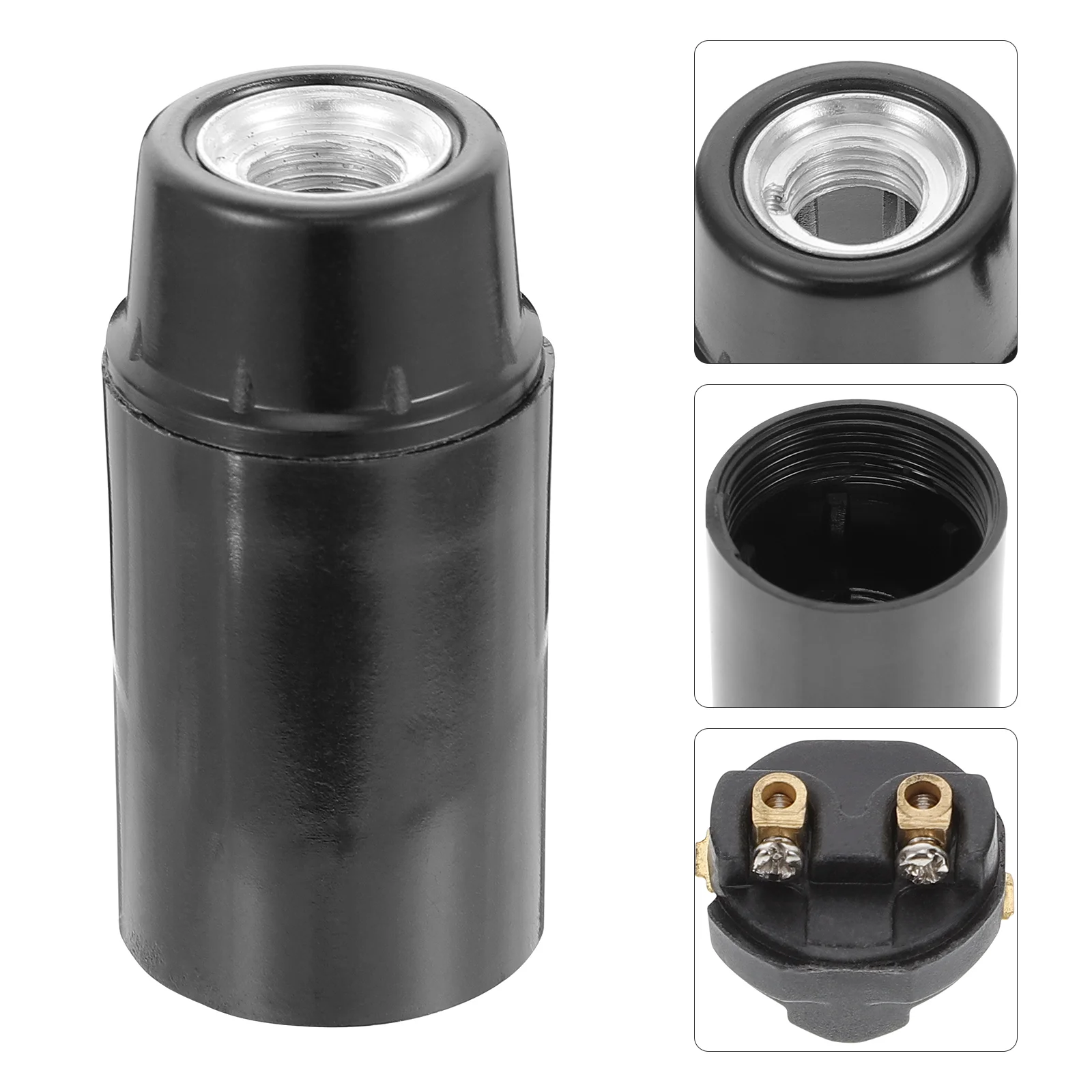 

10 Pcs Gu10 Holder Lamp Base Socket Bakelite Head Holder Screw Bulb Replacement Light Bases Vintage