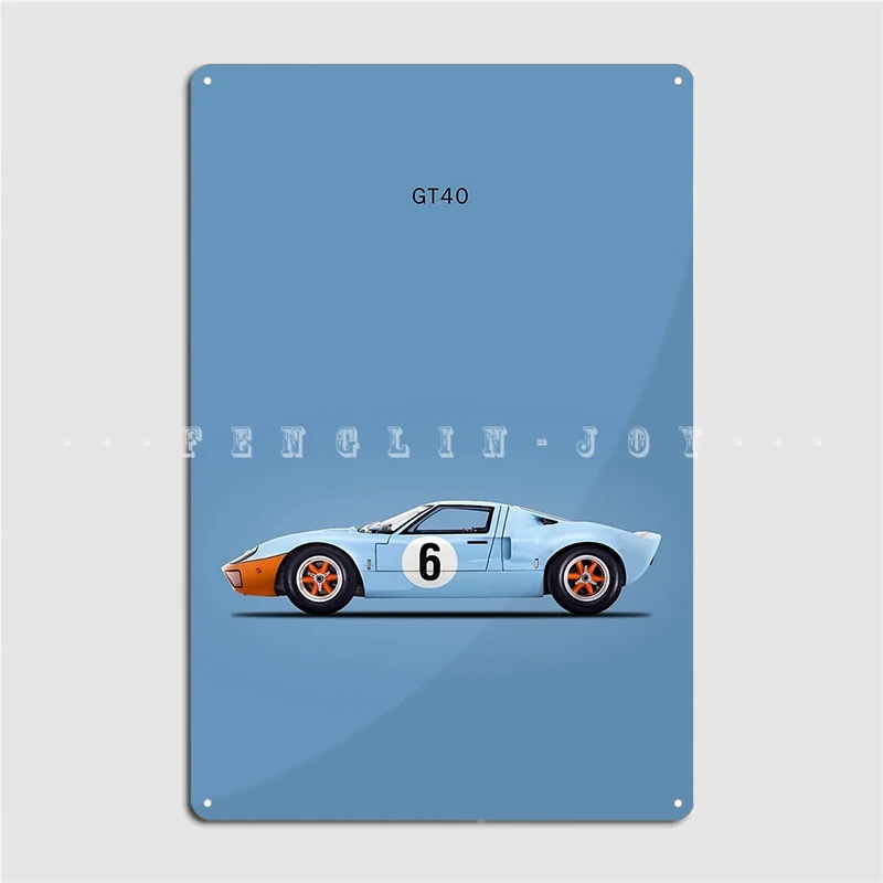 

Металлический плакат Gt40 на стену, паб, кинотеатр, создание украшения гаража, оловянные плакаты с вывесками