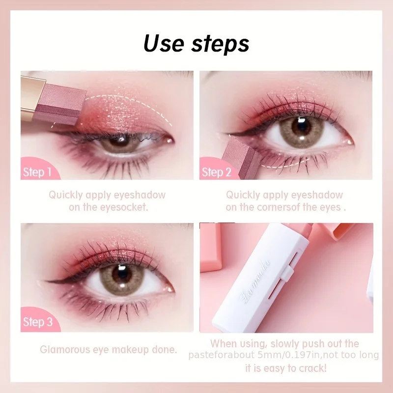 2 In 1 Pearly Highlighter Eyeshadow Stick Makeup Waterproof Long Lasting Glitter Eyeshadow Eyeliner Stick Eyes Makeup Cosmetics_voghion.com