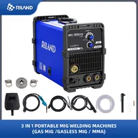 RILAND 3 in 1 GAS MIG /GASLESS MIG / MMA Multiprocess Welder DC Inverter Machine with Hot Start, Arc force and Anti-Stick 1