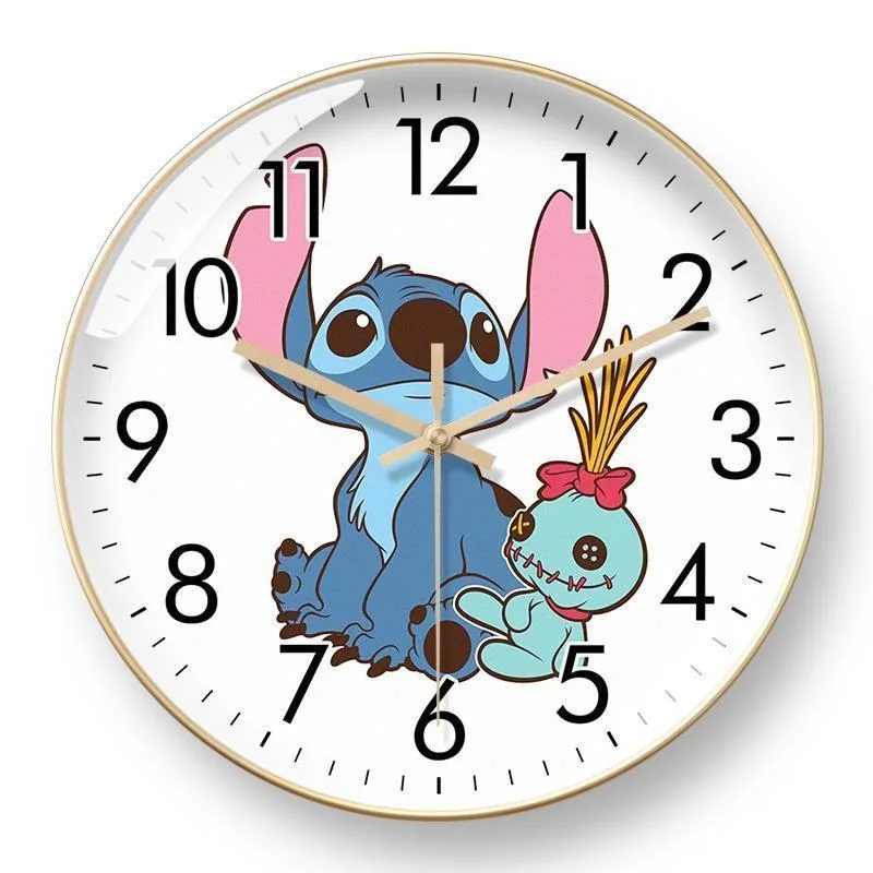 Disney Lilo & Stitch Cartoon Anime Wall Clock Cute Fashion