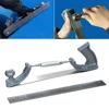 14" S/M Size Adjustable Frame Milled Tooth Car Body Polisher Files Metal Panel Polishing Curved Tooth Steel File Holder Dent Kit 5