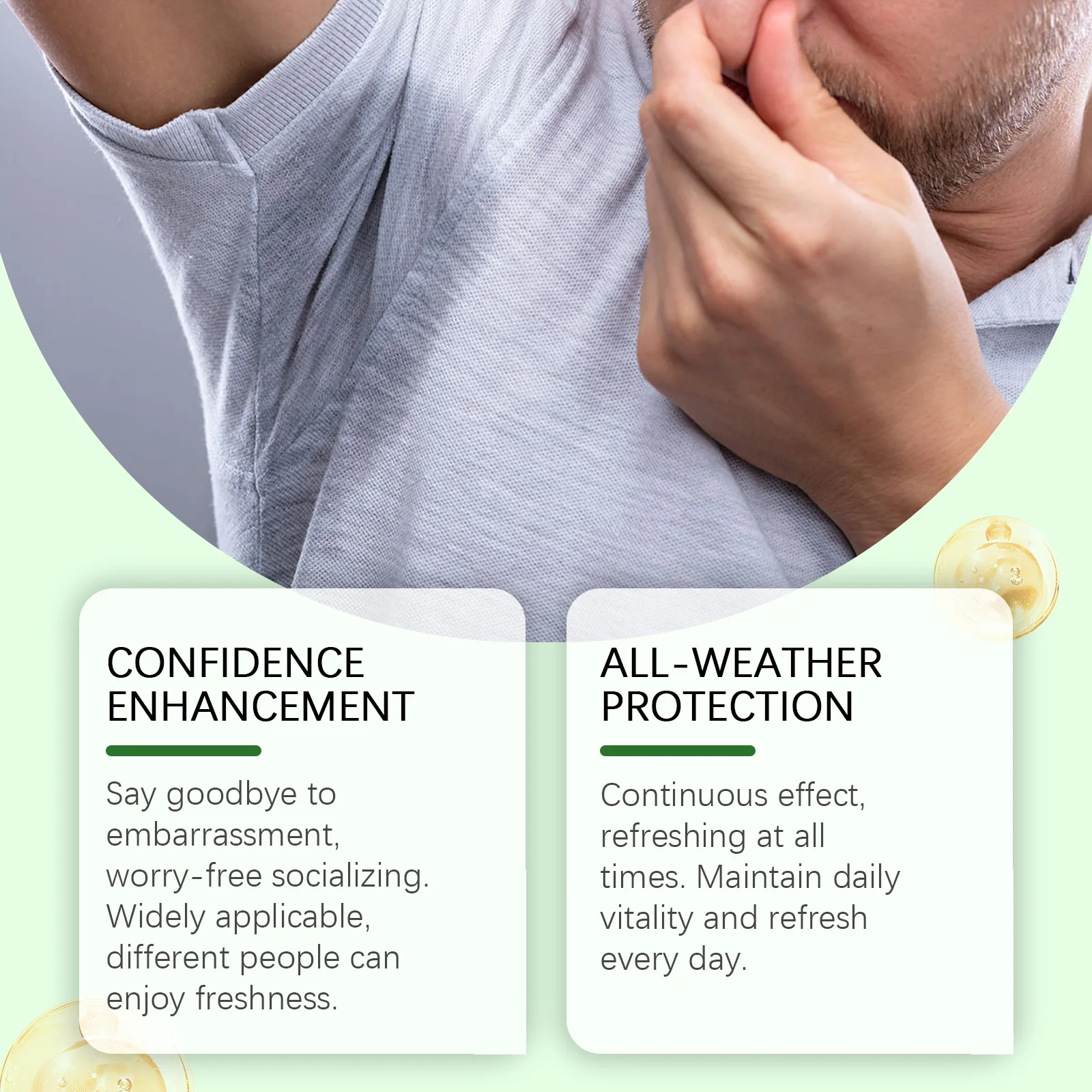 Body Odor Eliminator Capsules Underarm Care Reduce Bad Breath Chlorophyl Capsules Gut Health Skin Care