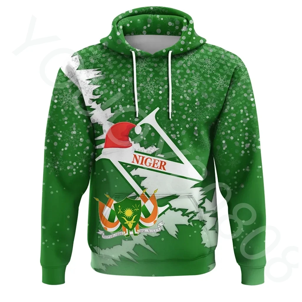 

New African Clothing Niger Hoodie Christmas - X Style Men's Women's Casual Street Style Crewneck Sweatshirt