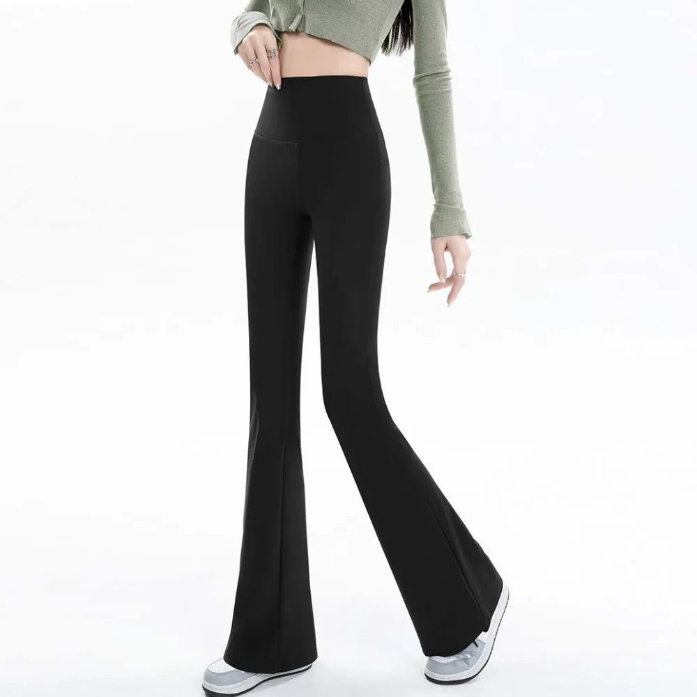 Elastic Loose Women Long Trousers Plus Size High Waist Sports Yoga Shark Pants Workout Trousers Korean Style Casual Pants Women