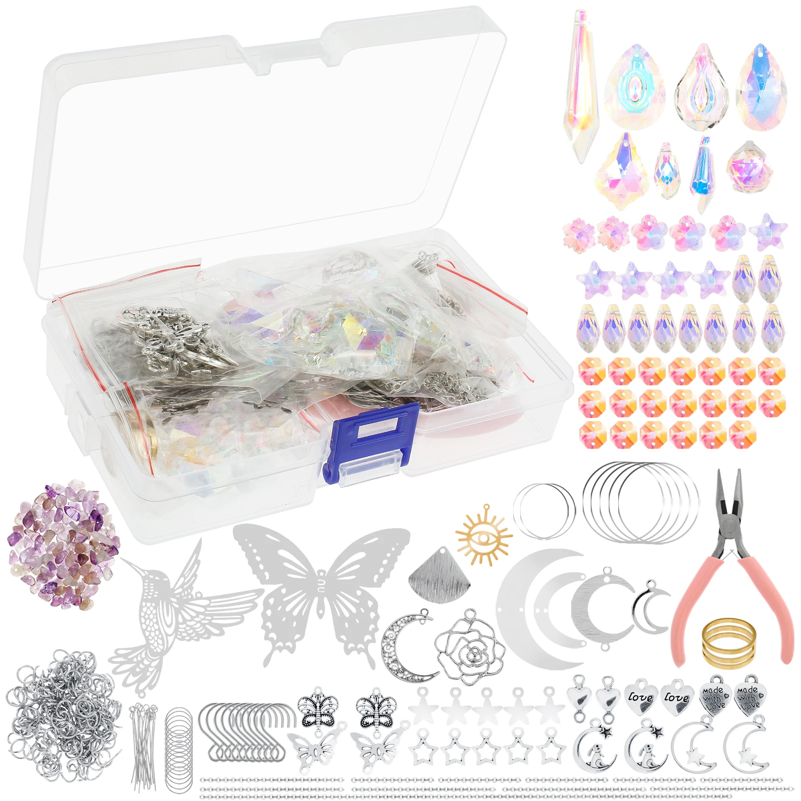 401Pcs DIY Suncatchers Beautiful Sun Catchers Making Kit Complete Suncatcher Making Set Creative DIY Suncatcher Kits Decorative