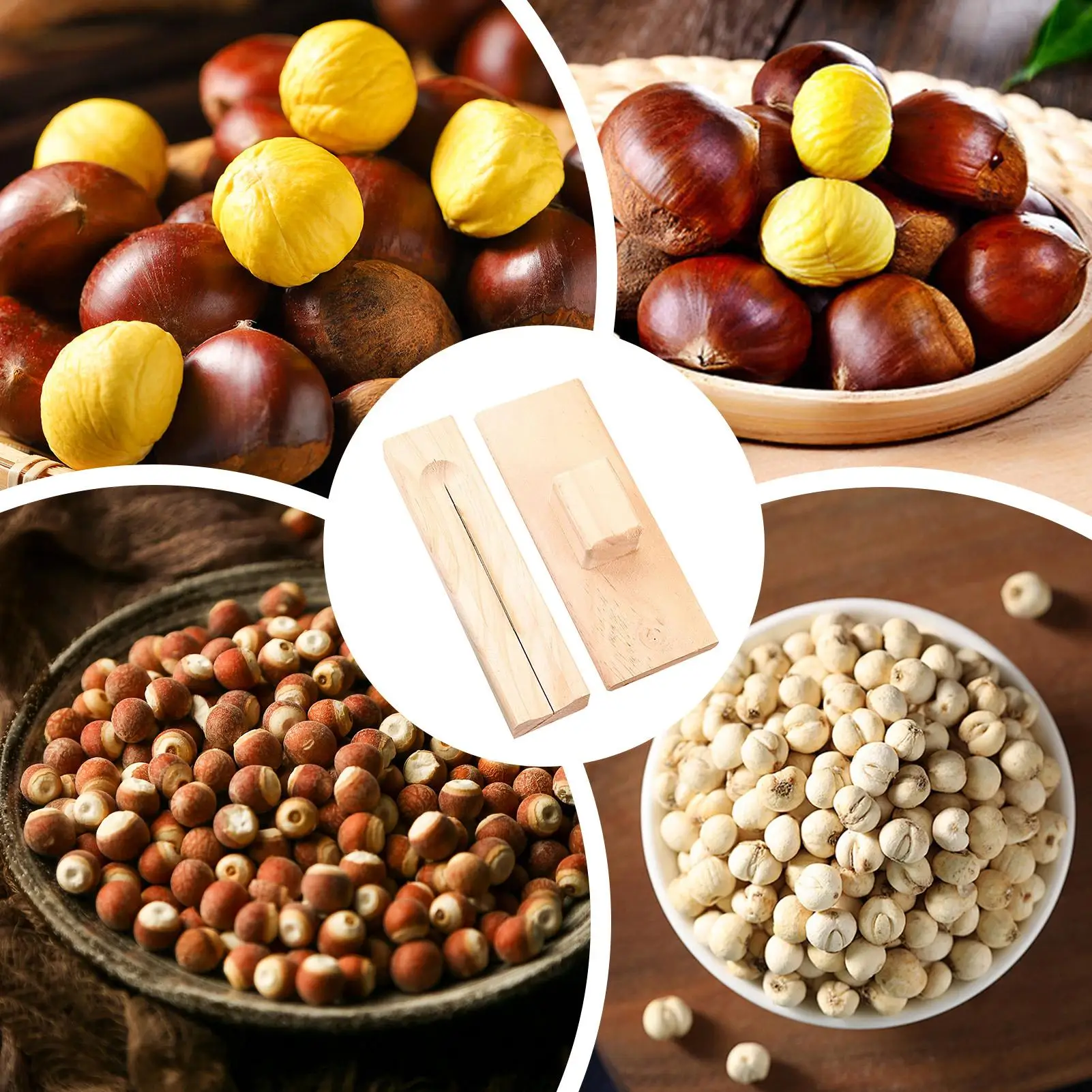 Description Picture 4 of itemManual Nut Opener Wooden Chestnut Opener Tool Duty Walnut Plier Opener Tool For Walnuts Chestnuts Pecans Hazelnuts Almonds
