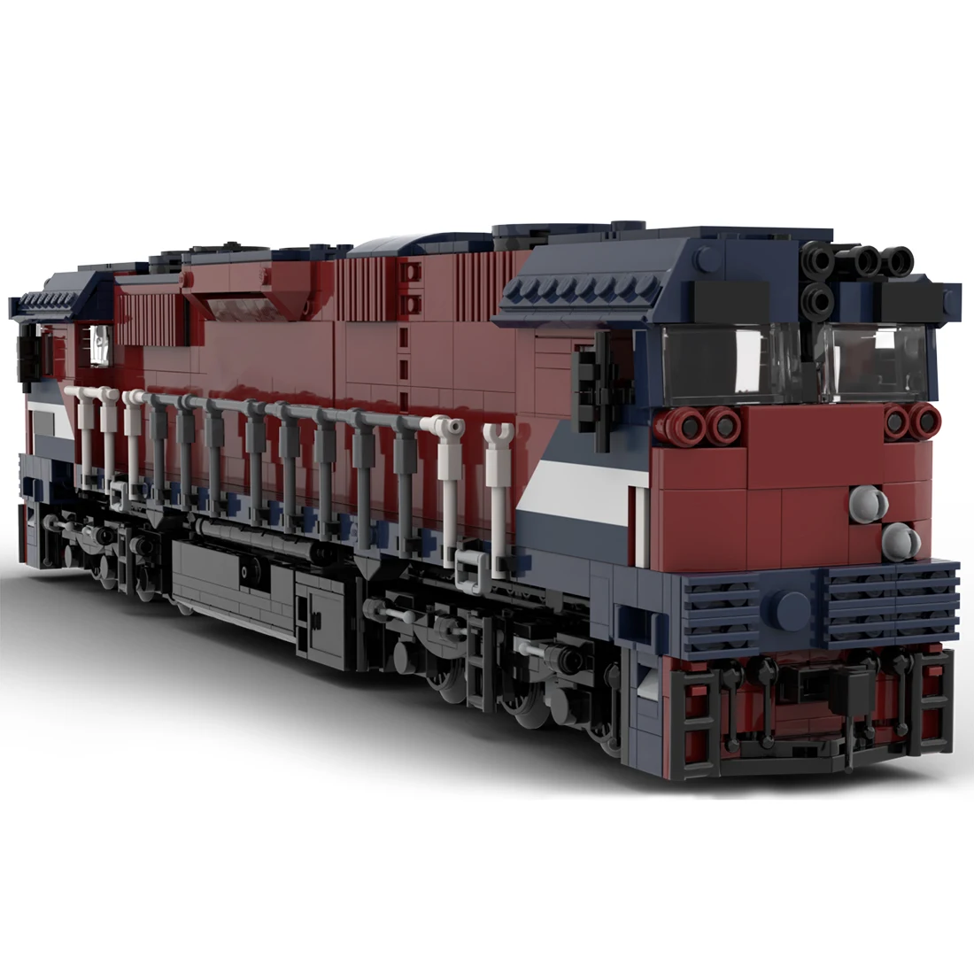 

Authorized MOC-94813 Red Blue N CLass City Trains Model 2016parts MOC Set - By Yellow.LXF