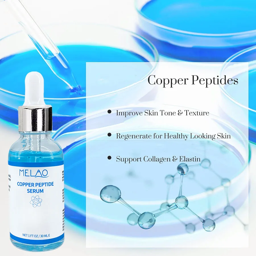 Melao Natural Deep Nourishing Firming Blue Copper Peptide Serum for face Anti Aging Anti Wrinkle 3