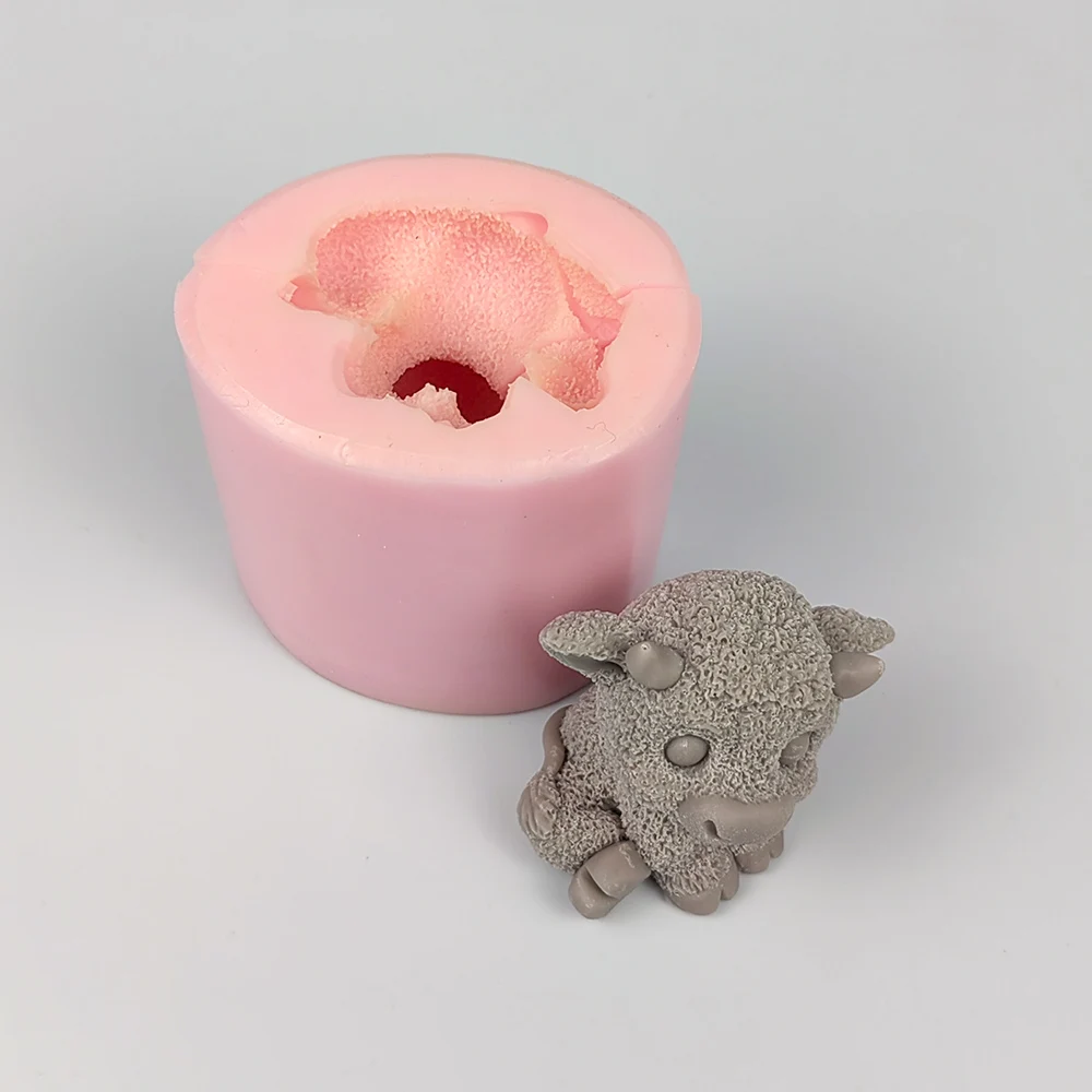 DW0414 PRZY Cattle Moulds Silicone Candle Mold 3D The Lovely