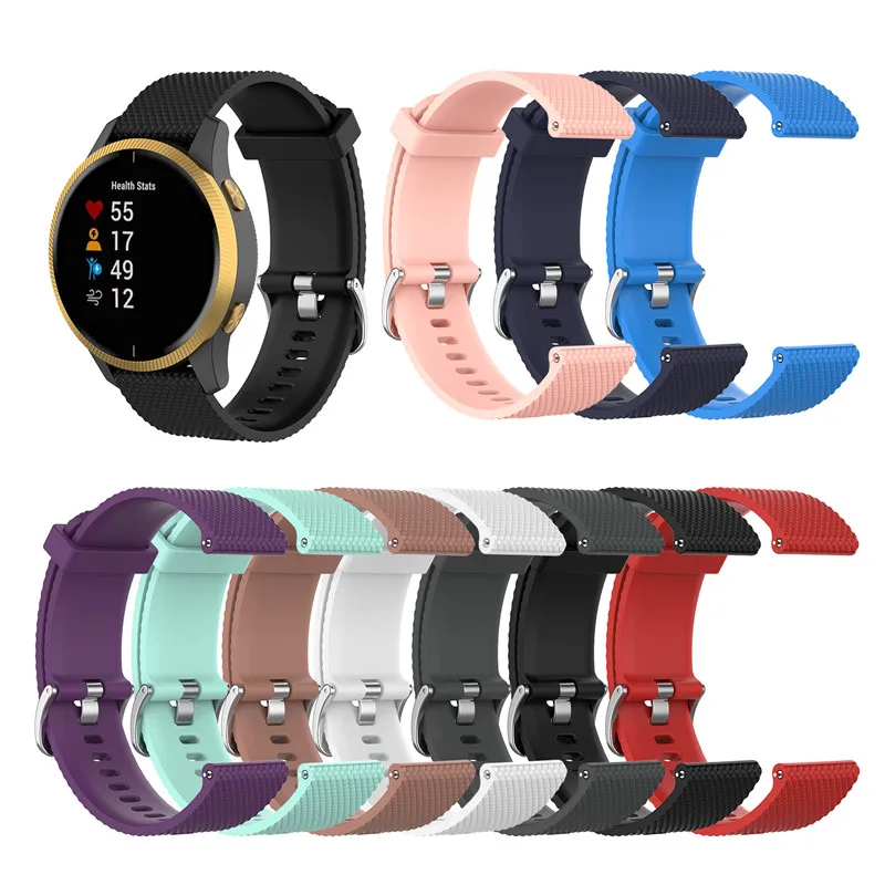 

18 20 22mm Silicone Strap For Samsung Galaxy watch Gear S2 S3 Active/Huawei Honor Magic/Xiaomi Amazfit BIP/LG Smart Wristband