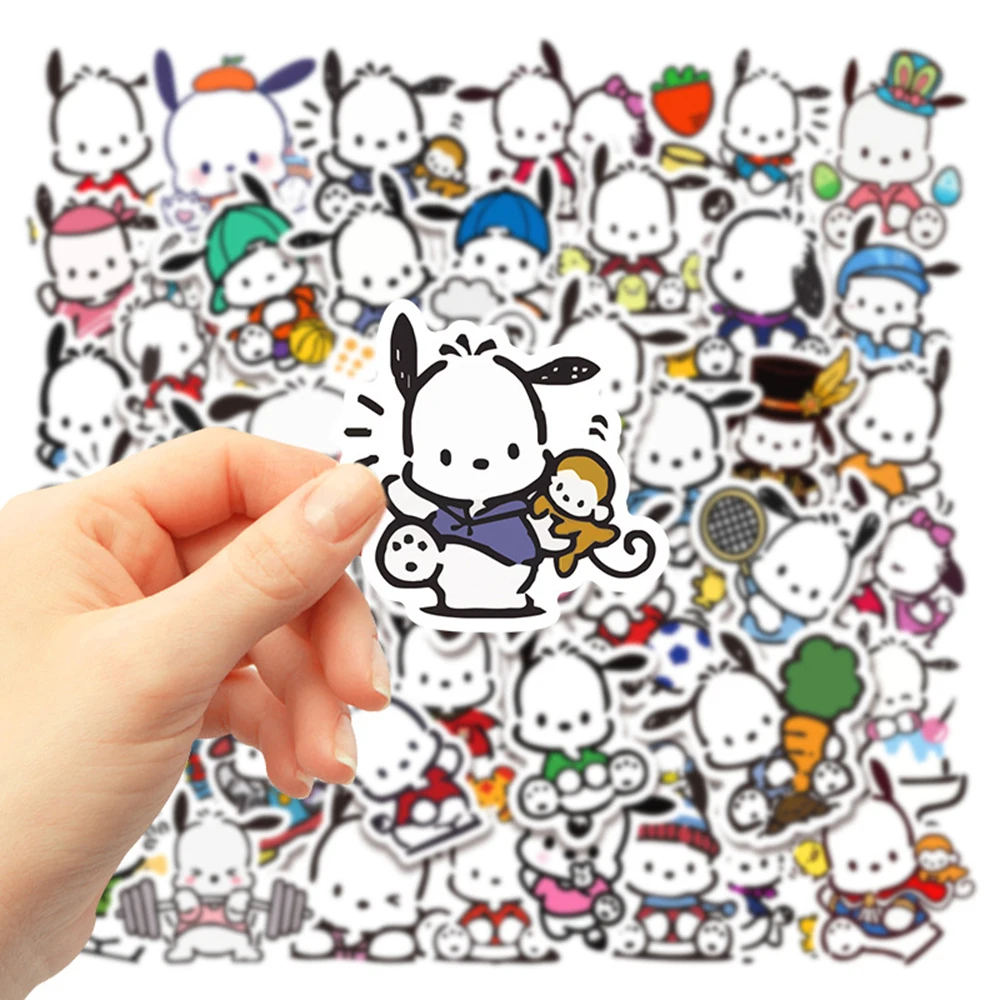 10/30/50/100pcs Kawaii Pochacco Pekkle Cartoon Stickers Sanrio Aesthetics  Sticker Laptop Stationery Tablet Scrapbook food Decals - AliExpress