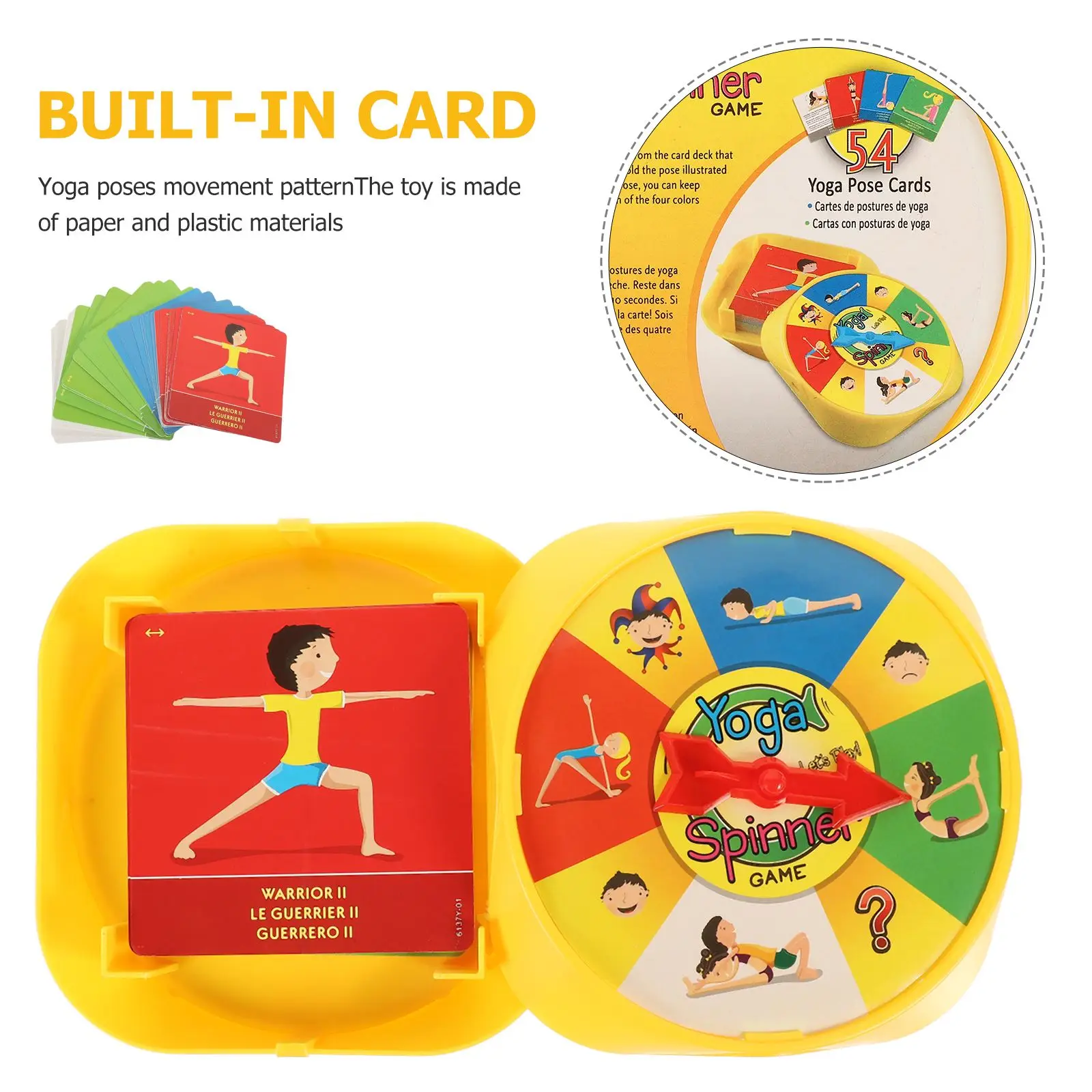 Yoga Poses Cards Games For Kids Flexibility and Balance Fitness Teaching Toys Family Parent-child Interaction Sport Girls Toys