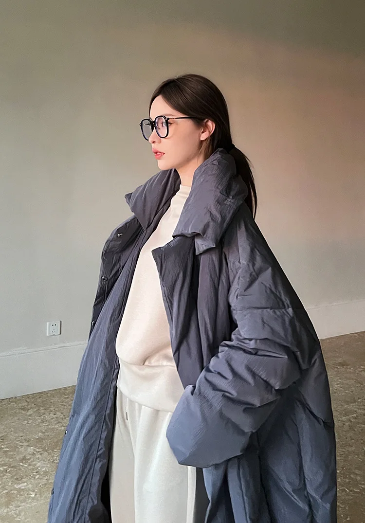 2024 New Large Size Winter Parkas Warm Long Puffer Jacket Oversized Women Loose Large Quilt Cotton Coat Cotton-padded Jacket