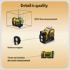 DEWALT DW089LG Laser Level 12V Lithium Battery Three sided Surrounding Outdoor Level 12 Lines  Green Light Measuring Instrument 5
