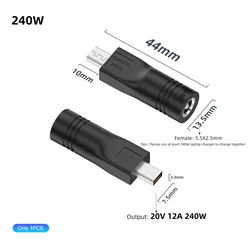 High-Power DC Laptop Charger Adapter (5.5X2.5mm-240W)