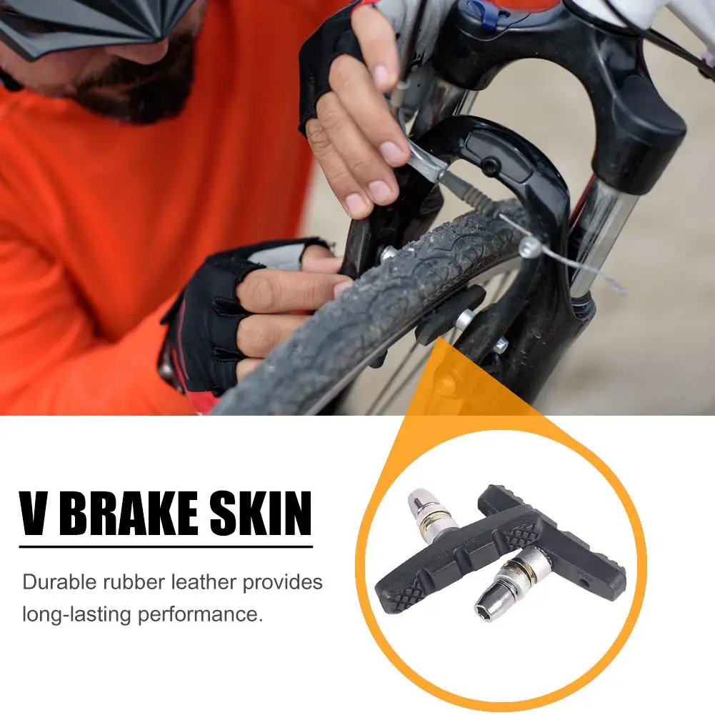 Bicycle Silent Brake Pads Cycling V Brake Holder Shoes Dead Speed Blocks Parts