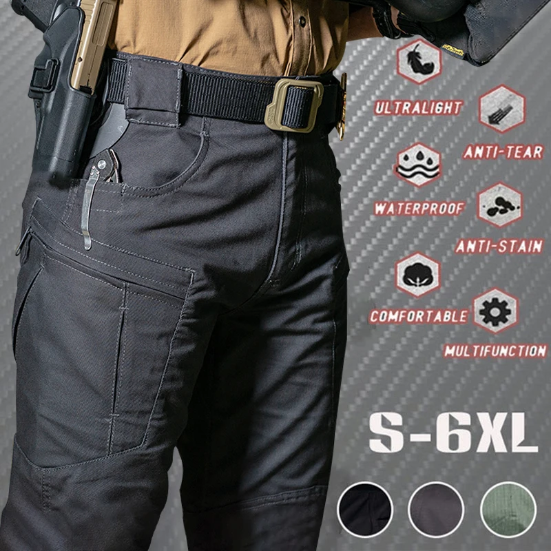 Tactical Pants Casual Pants Outdoor Waterproof Men Breathable Summer Army Military Long Trousers Male Quick Dry Cargo