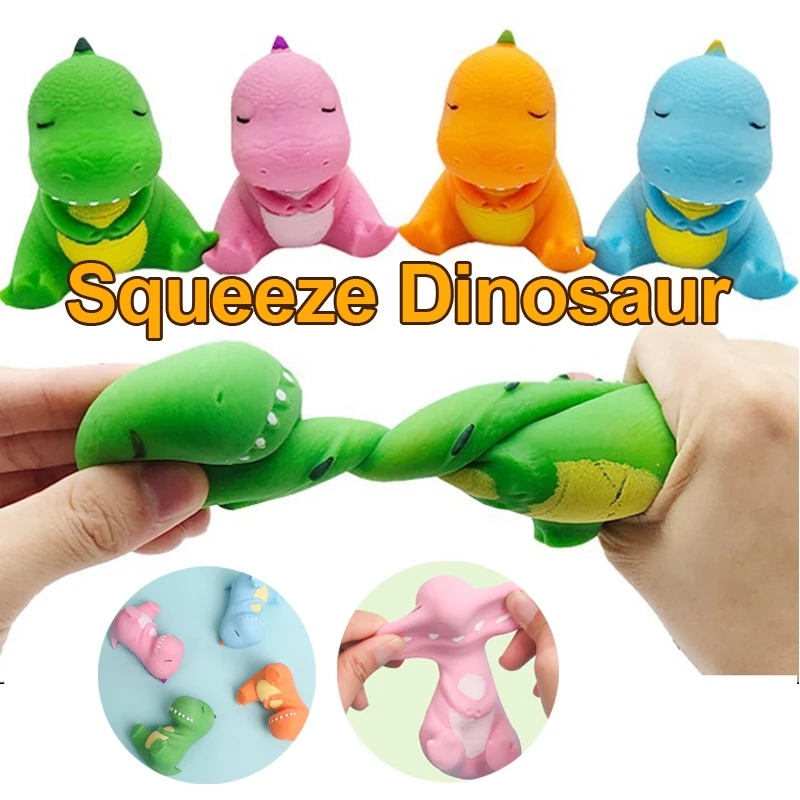 

Creative Anti-Stress Toy Dinosaur Squeeze Fidget Toys Squishy Play Pranks For Kids Adults Gift Random Color 1pcs J205