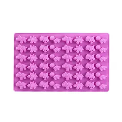 Mini Dinosaur Silicone Cake and Chocolate Mold (Purple)