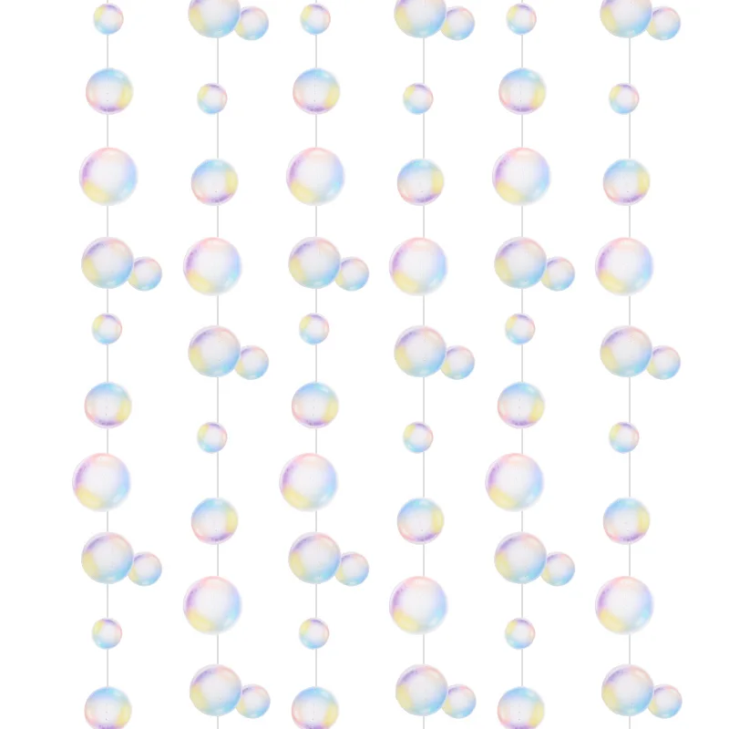 3M Bubble Garlands Kids Mermaid Birthday Party Decoration Hanging Banner Under The Sea Ocean Party Supplies Baby Shower Wedding
