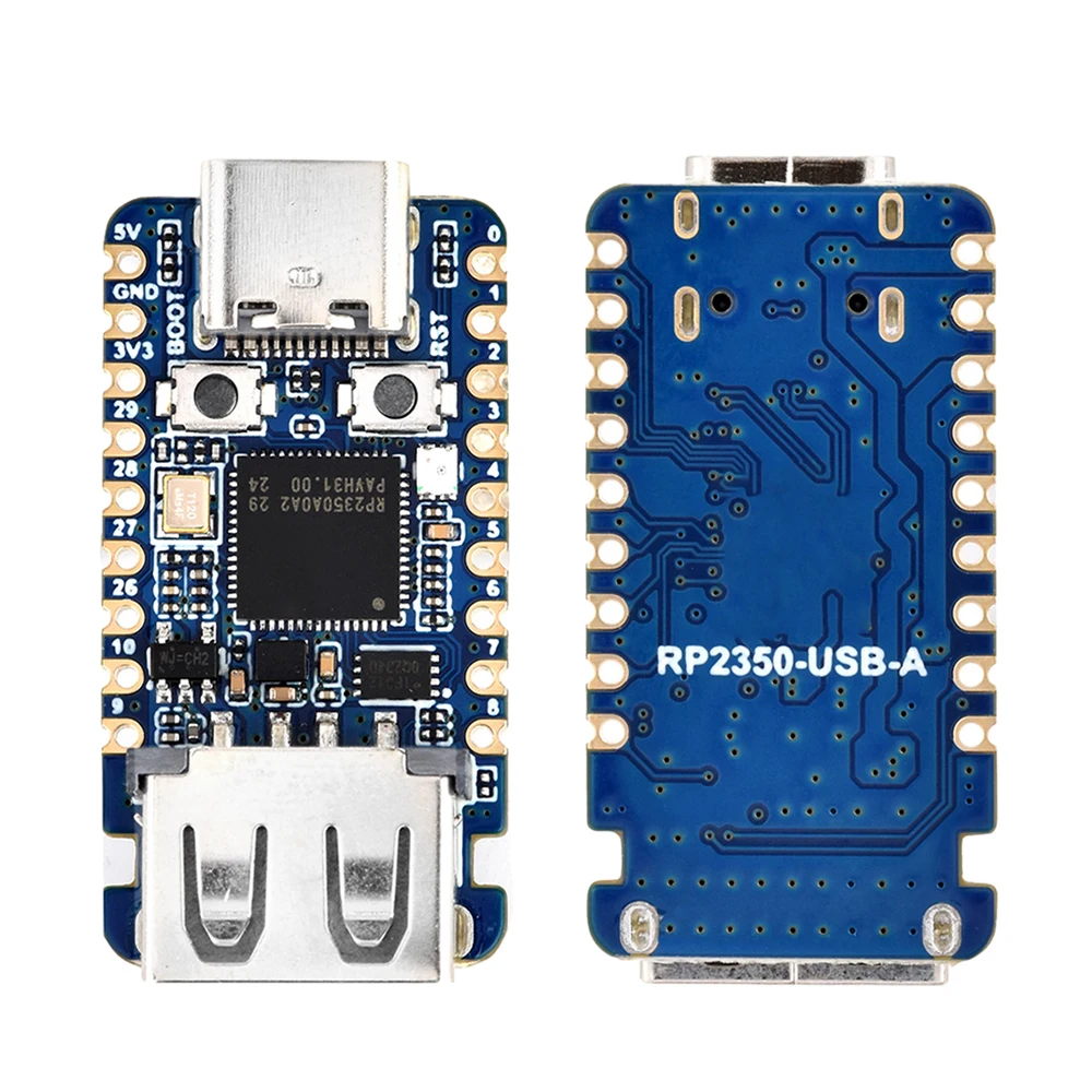 RP2350 USB-A Mini Development Board RP2350A Waveshare Expansion Board Programmable I/O Compatible with USB 2.0/1.1 Transmission
